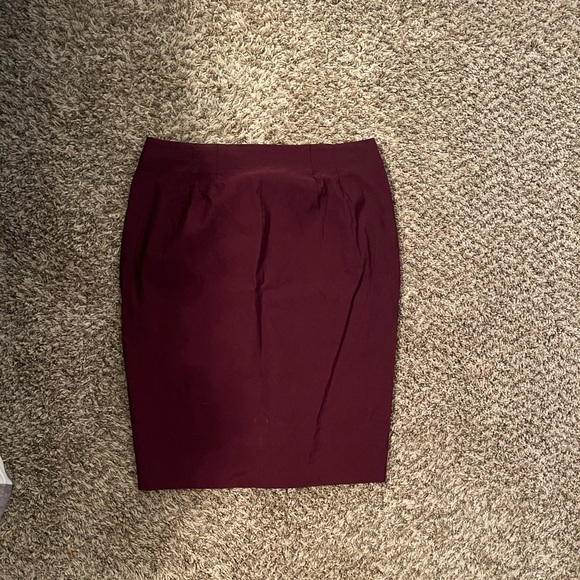 Burgundy Pencil Skirt - Picture 1 of 1